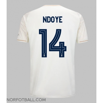 Billige Fotballdrakt Nottingham Forest Dan Ndoye #14 Replika Bortedrakt 2025-26 Kortermet